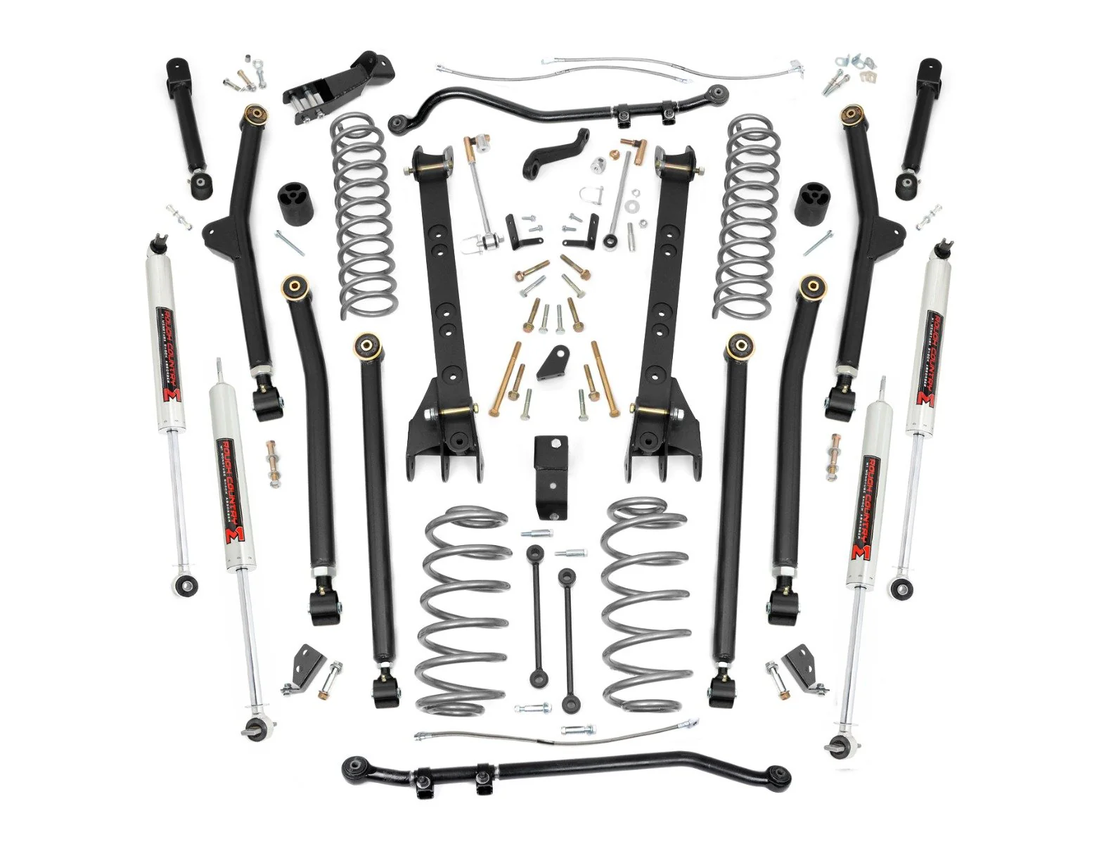 Rough Country 4" Lift Kit Long Arm M1 for Jeep Wrangler TJ 4WD 1997-2006 66340