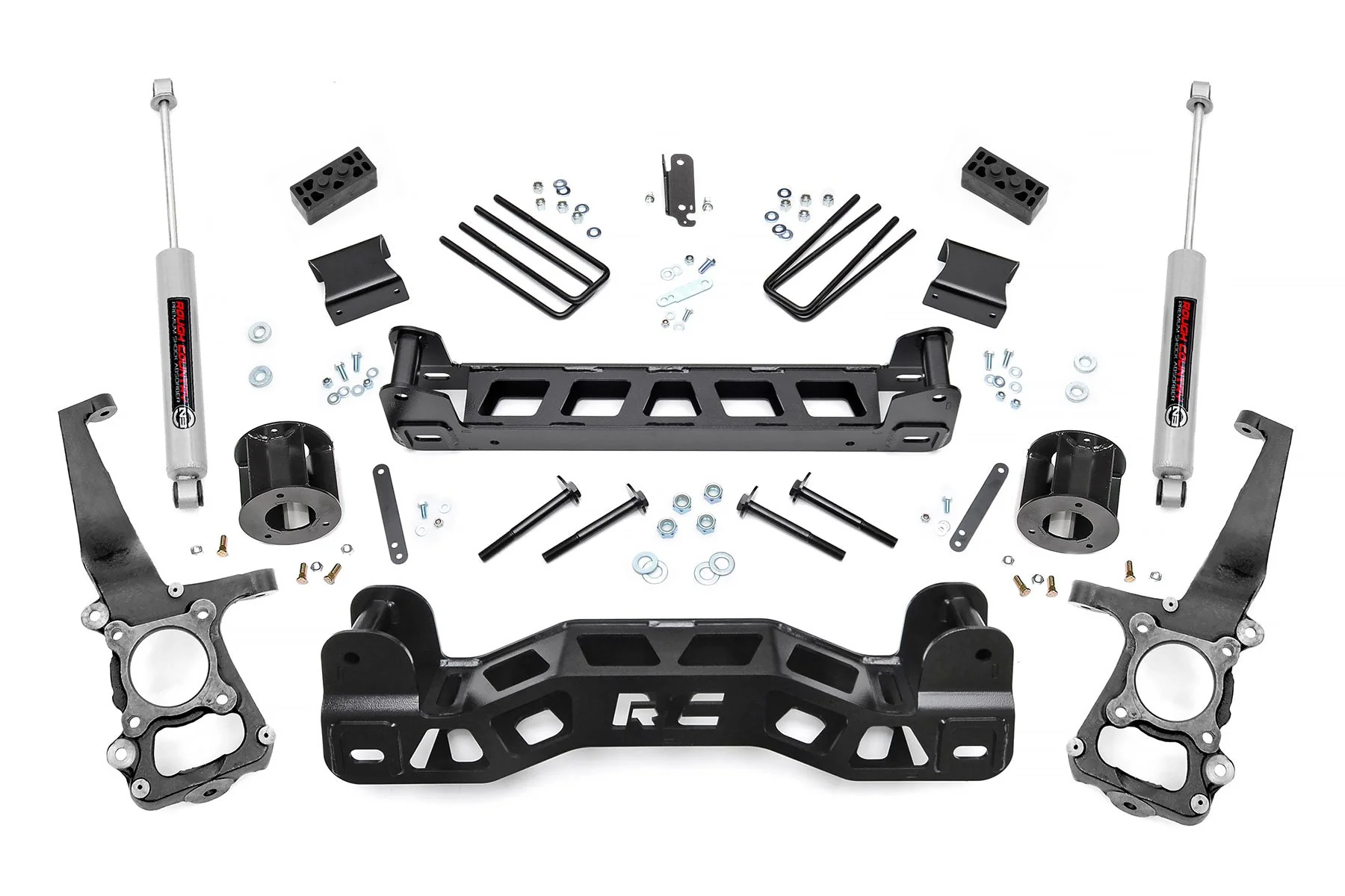 Rough Country 4in for Ford Suspension Lift Kit w/N3 Shocks 11-14 F-150 57230