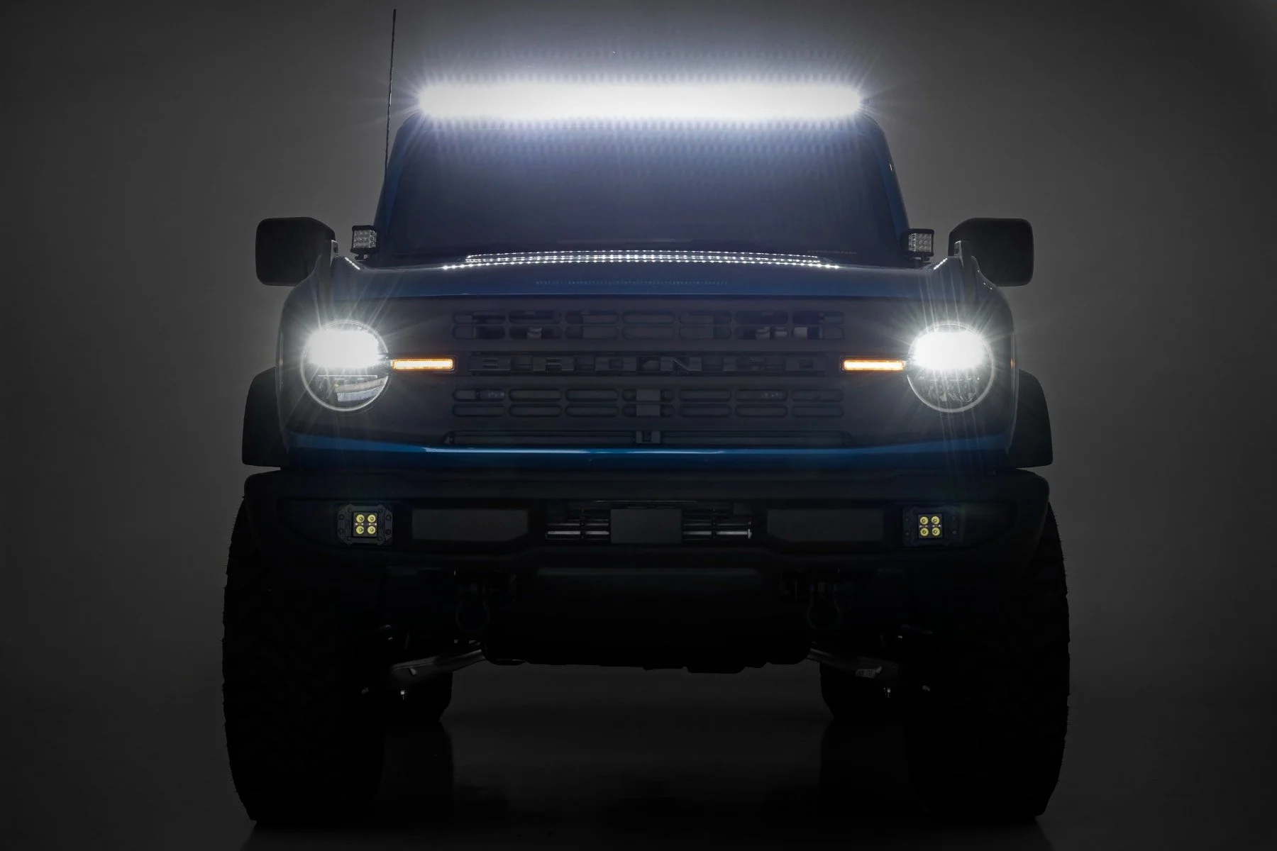 50" Cree LED Light Bar-Single Row Blk Series Cool White DRL 70750BLDRL - Image 5