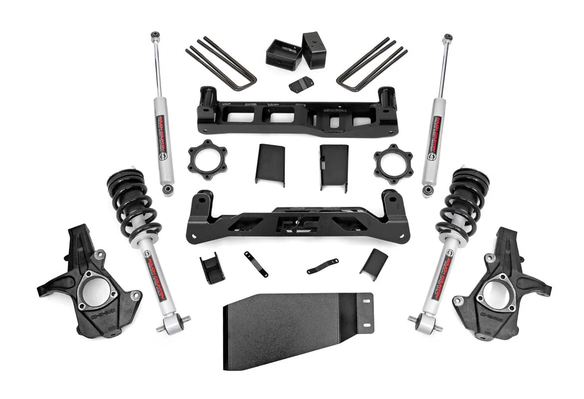 Rough Country 5in Suspension Lift Kit for Chevy GMC 1500 07-13 w/N3 Struts