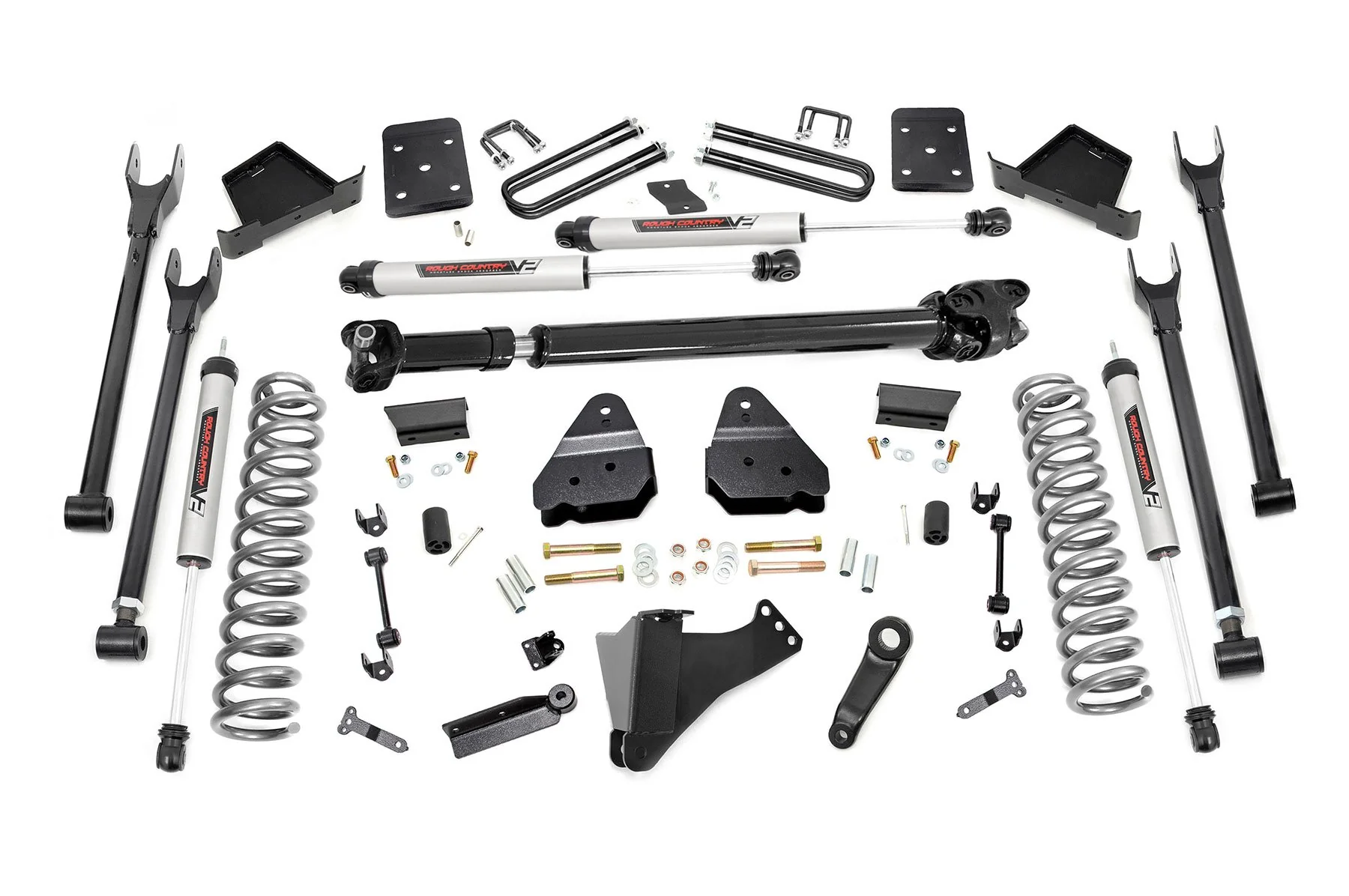 Rough Country 6" for Ford 4-Link Lift Kit w/F Drive Shaft 17-19 F-250/350 Diesel 50871