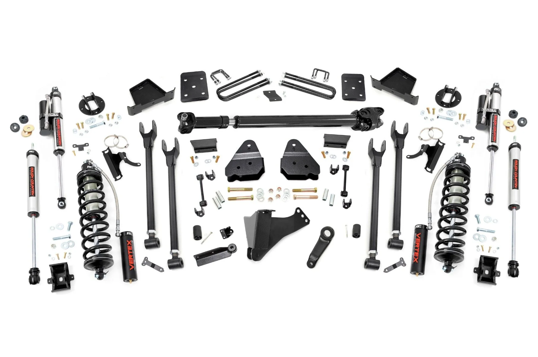 Rough Country 6" Lift Kit Diesel 4 Link D/S C/O Vertex For Ford SuperDuty 17-22