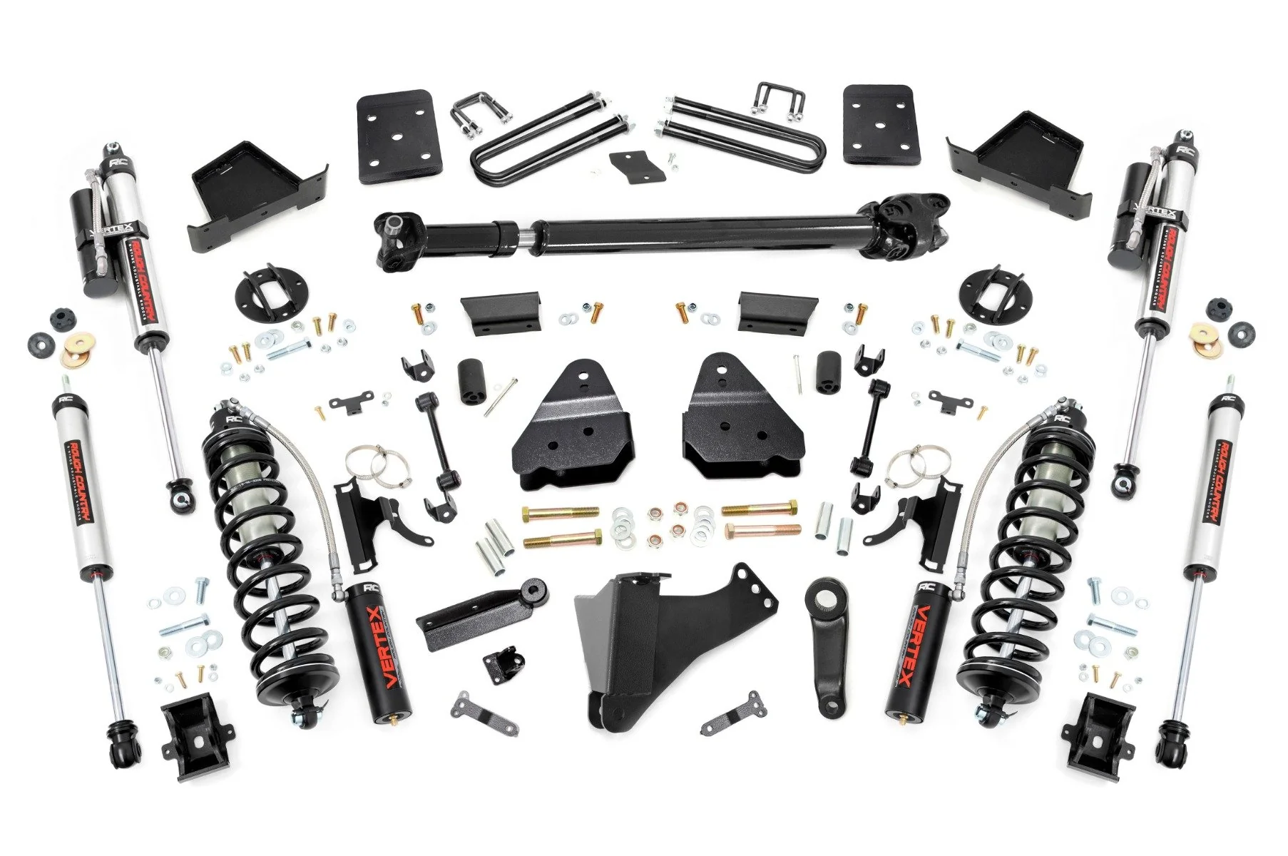 Rough Country 6" Lift Kit No OVLDS D/S C/O Vertex For Ford SuperDuty 17-22