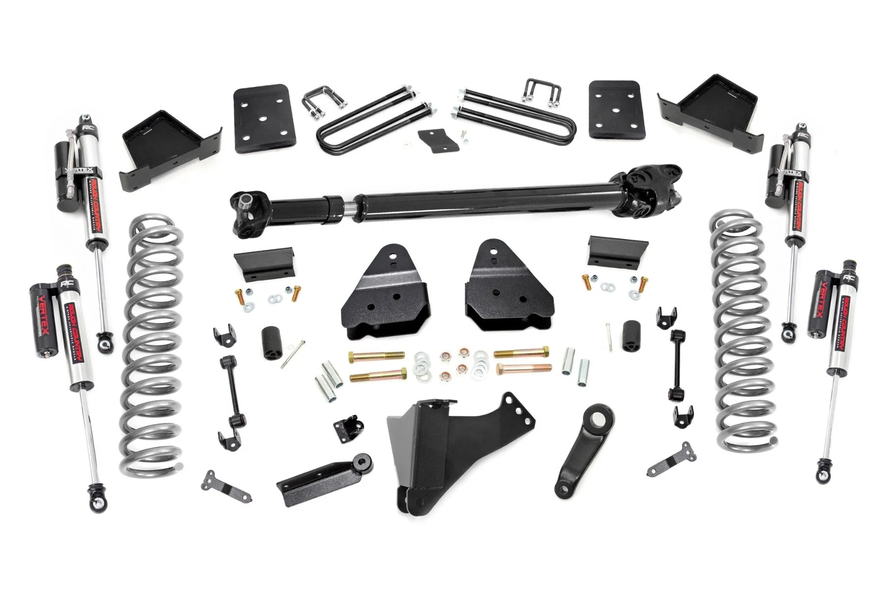 Rough Country 6" Lift Kit Vertex for 17-19 F-250/350 4wd Diesel 4" Axle w/o OVLD