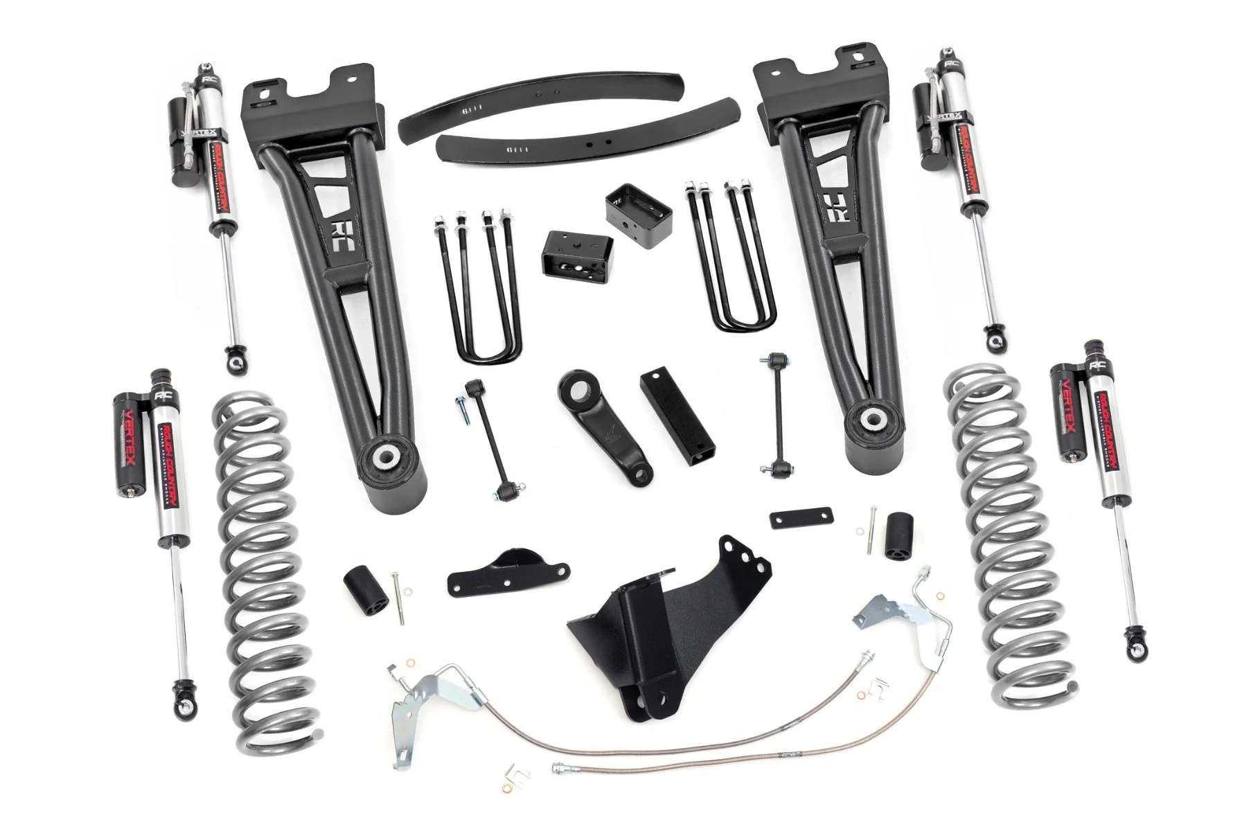 Rough Country 6in for Ford Lift Kit Radius Arms w/Vertex Shocks 08-10 F-250/350