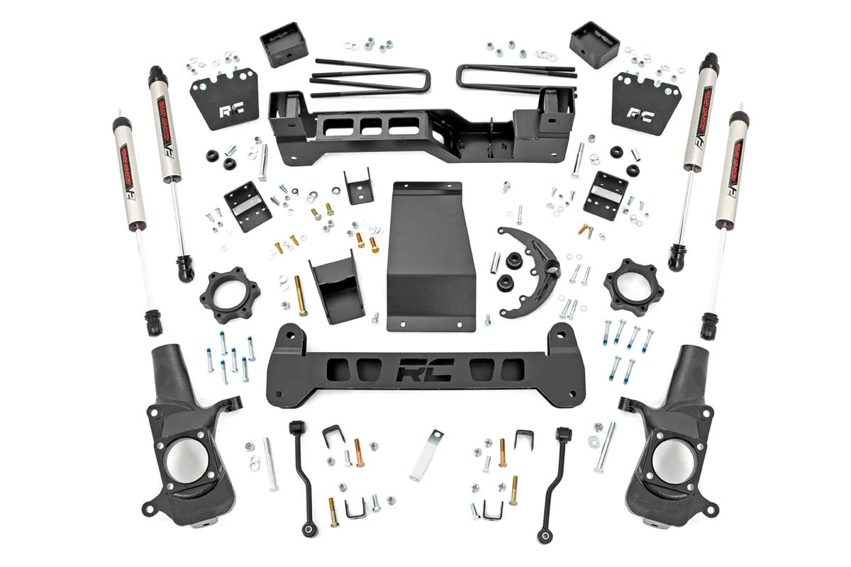 Rough Country 6in Suspension Lift Kit for Chevy/GMC 2500HD w/ V2 Shocks 01-10