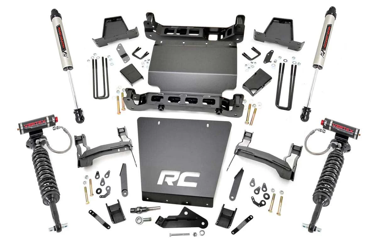 Rough Country 7in GM Lift Bracket Kit w/Vertex & V2 14-18 1500 PU 4wd 29857
