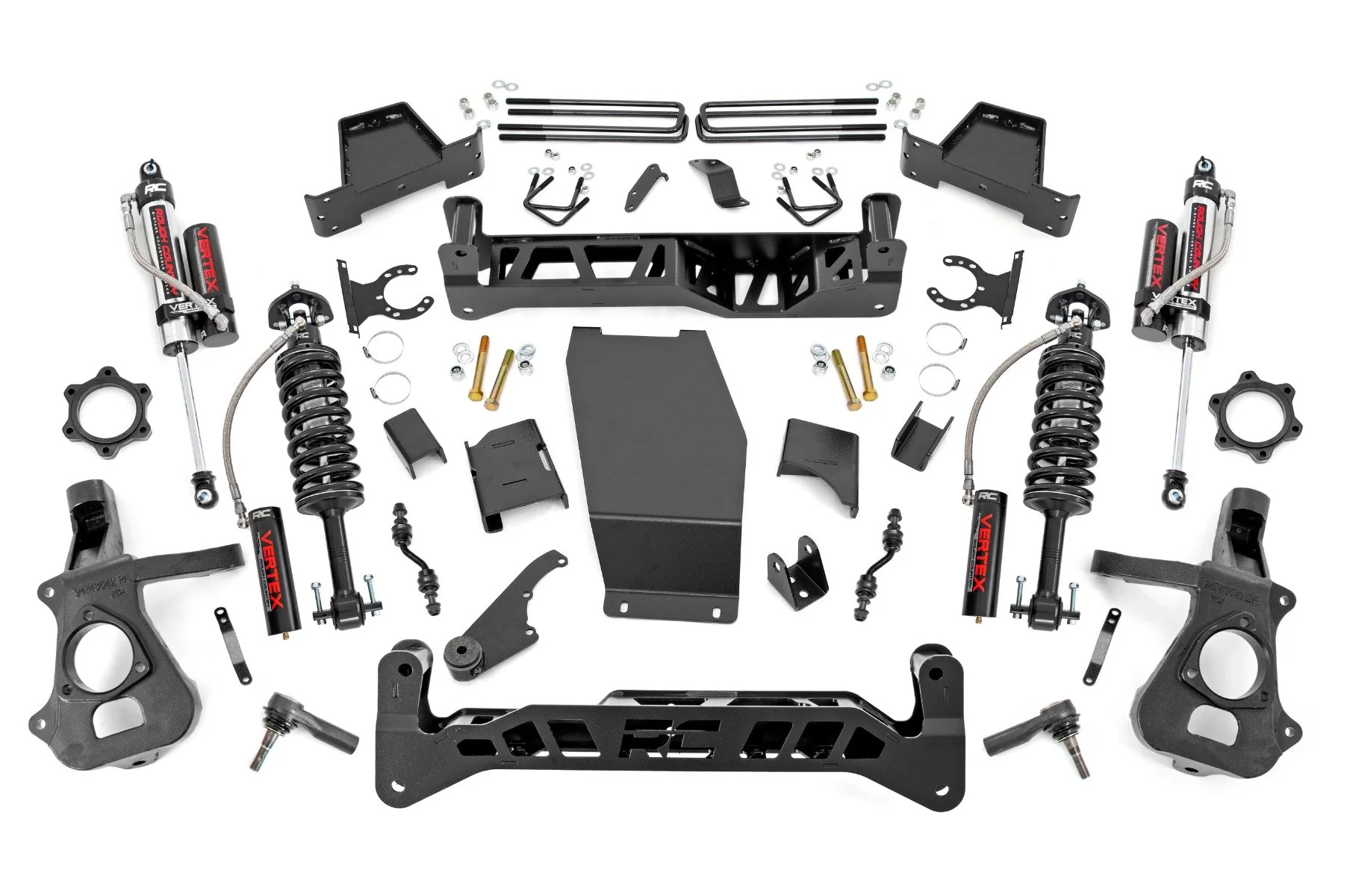 Rough Country 7" Lift Kit Chevy GMC 1500 14-18 4wd Aluminum/Stamped Steel Arms