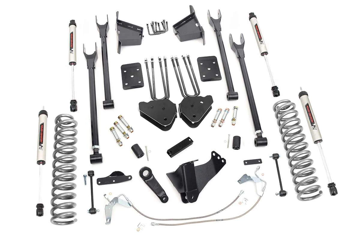 Rough Country 8" Lift kit for Ford Sueprduty F-250/350 4-Link w/V2 Shocks 08-10