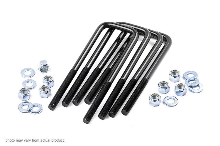 Rough Country 9/16-inch Square U-bolts 3.0 x 12.0 Set of 4 7667