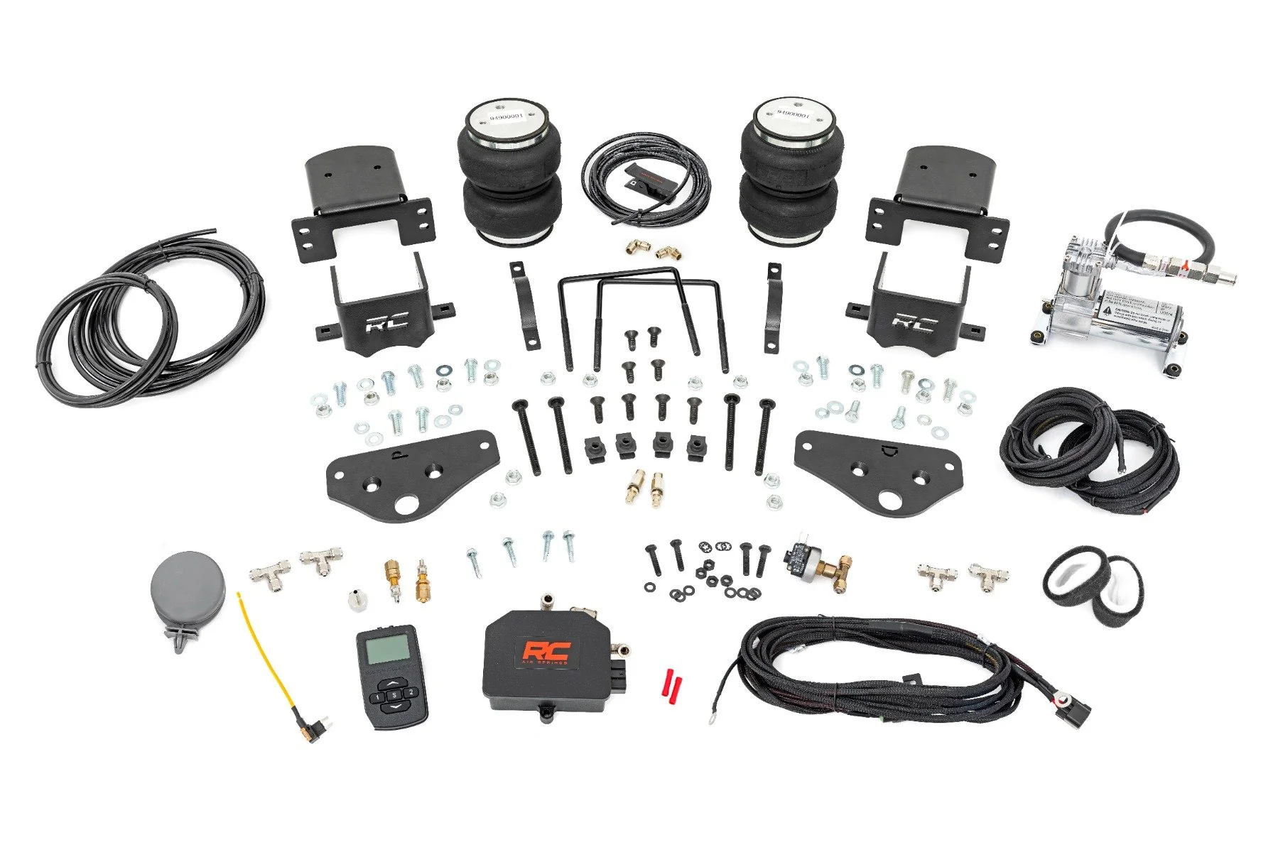 Rough Country Air Spring Kit w/Comp Wireless Controller for Ford F250/F350 17-25 10038AWC