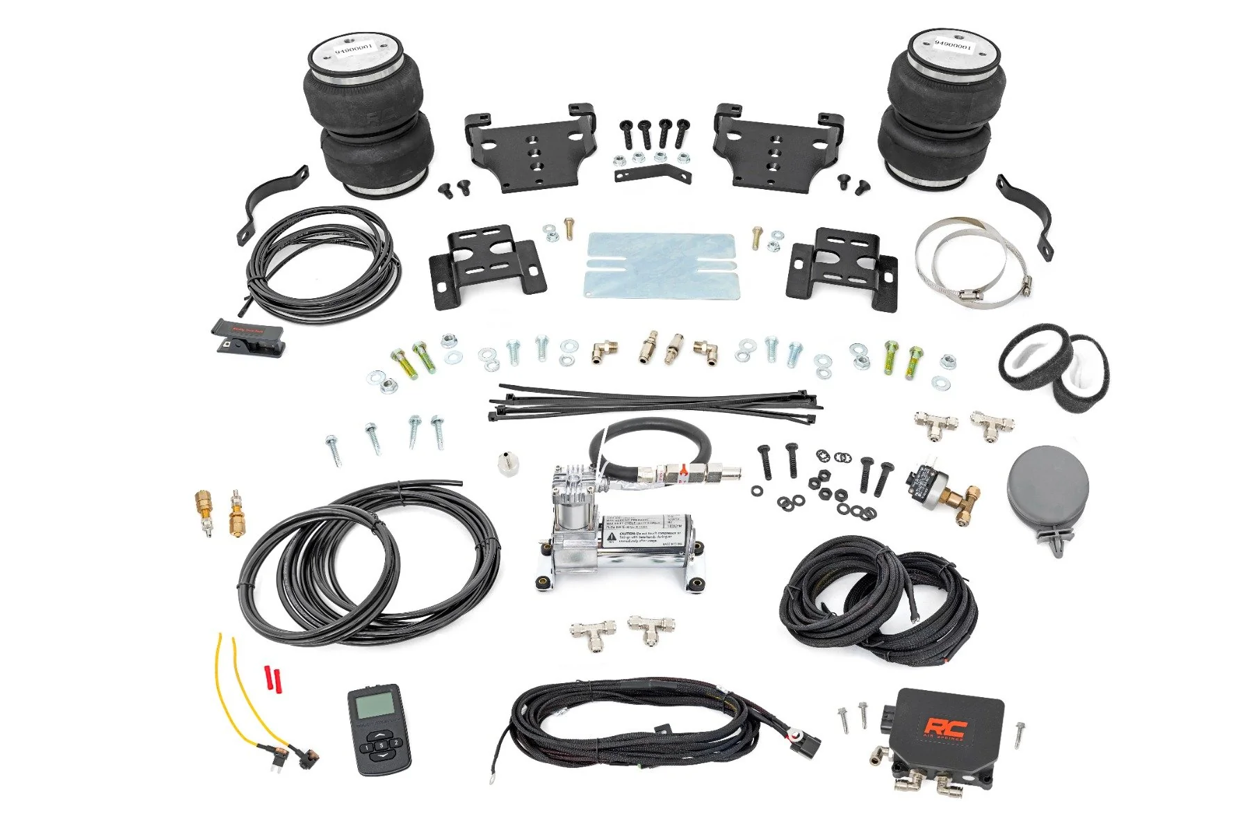 Rough Country Air Spring Kit w/Compressor 0-6" Lift Chevy/GMC 2500HD 01-10 10006WC