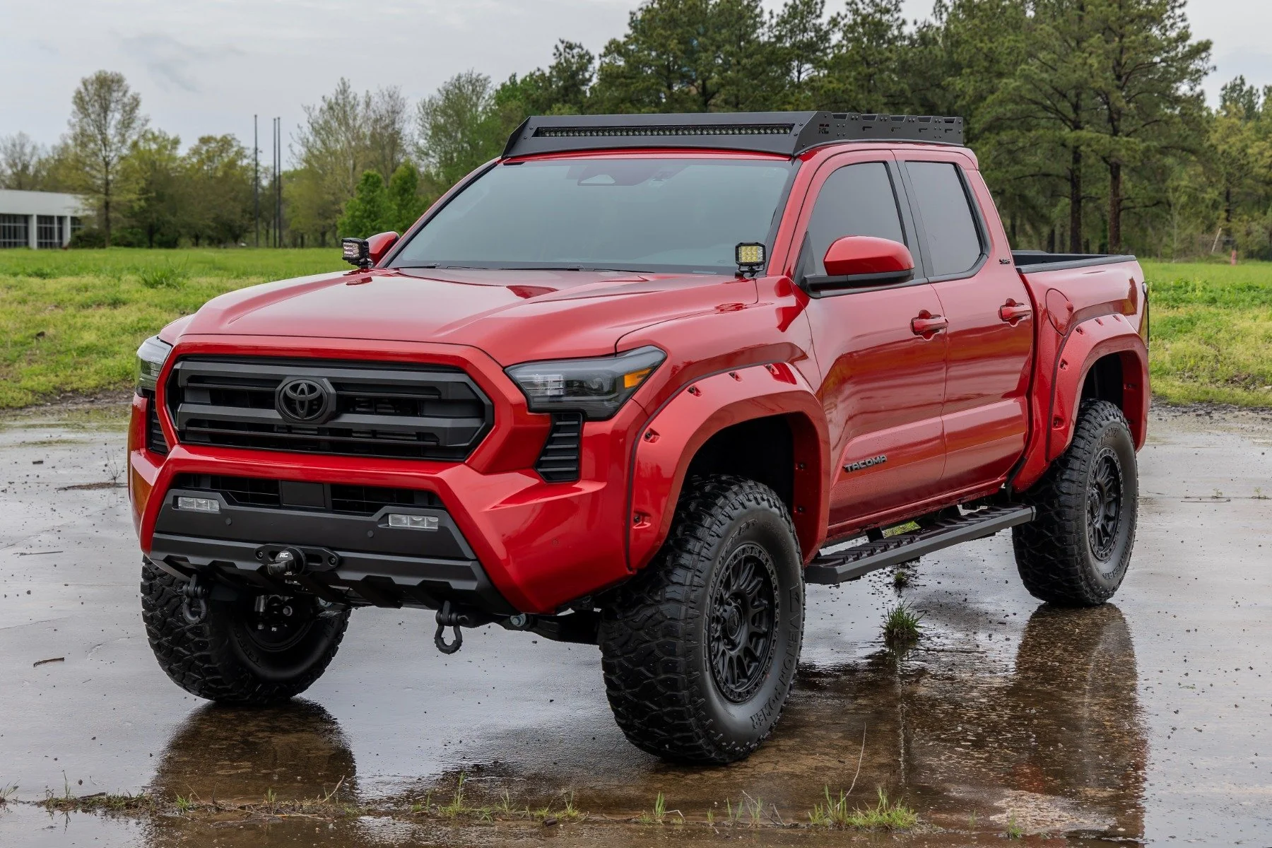 Rough Country BA2 Running Boards Side Step Bars Double Cab for Tacoma 24-25 - Image 6