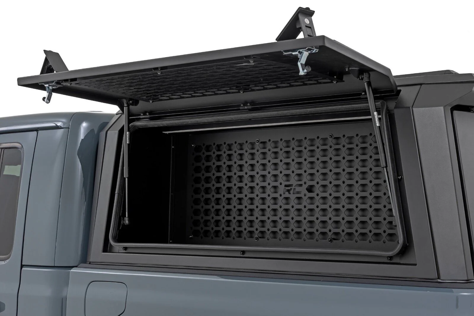 Rough Country Bed Cap Molle Panel Drvr-Side Storage Bin for Jeep Gladiator 20-25 734054