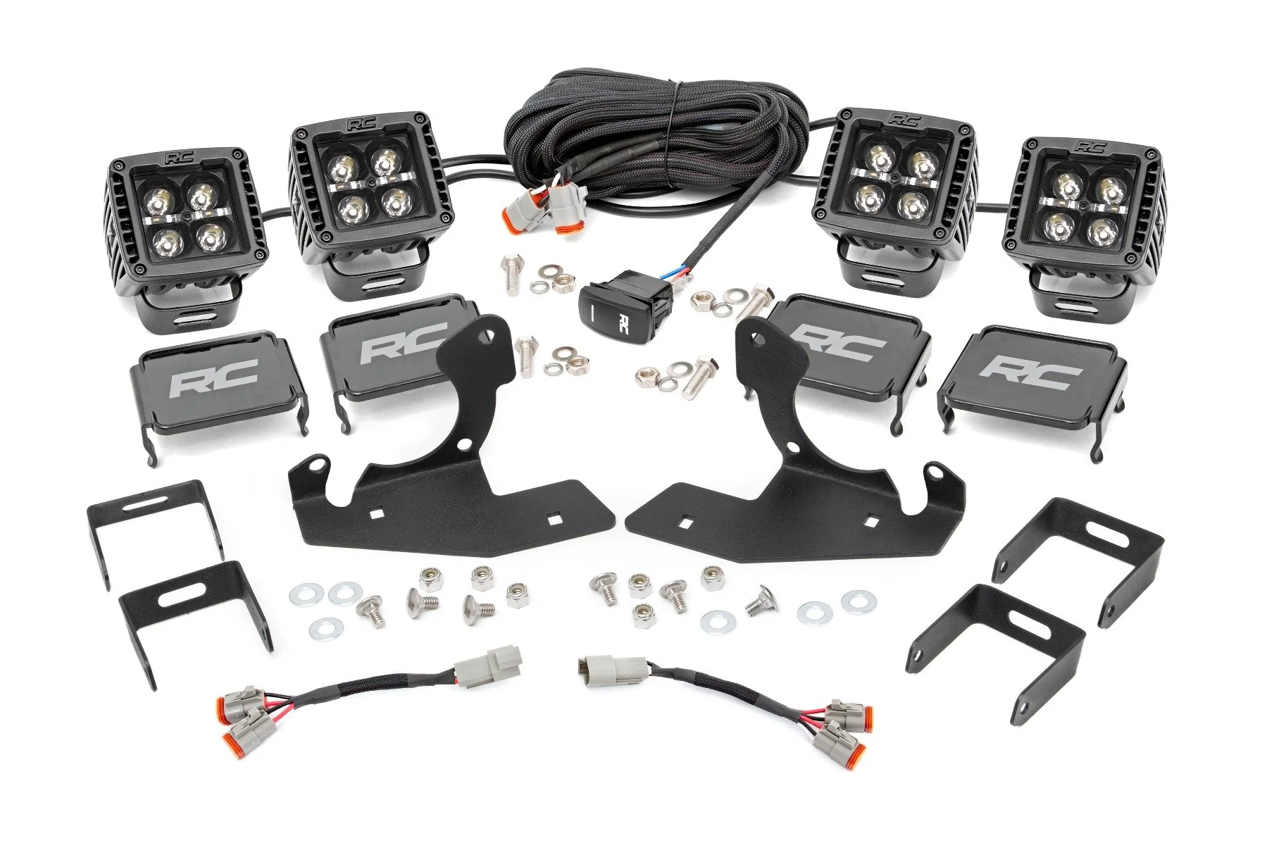 Chevrolet LED Fog Light Kit BLK Ser w/Amber DRL 07-13 Silv 1500 70762DRLA