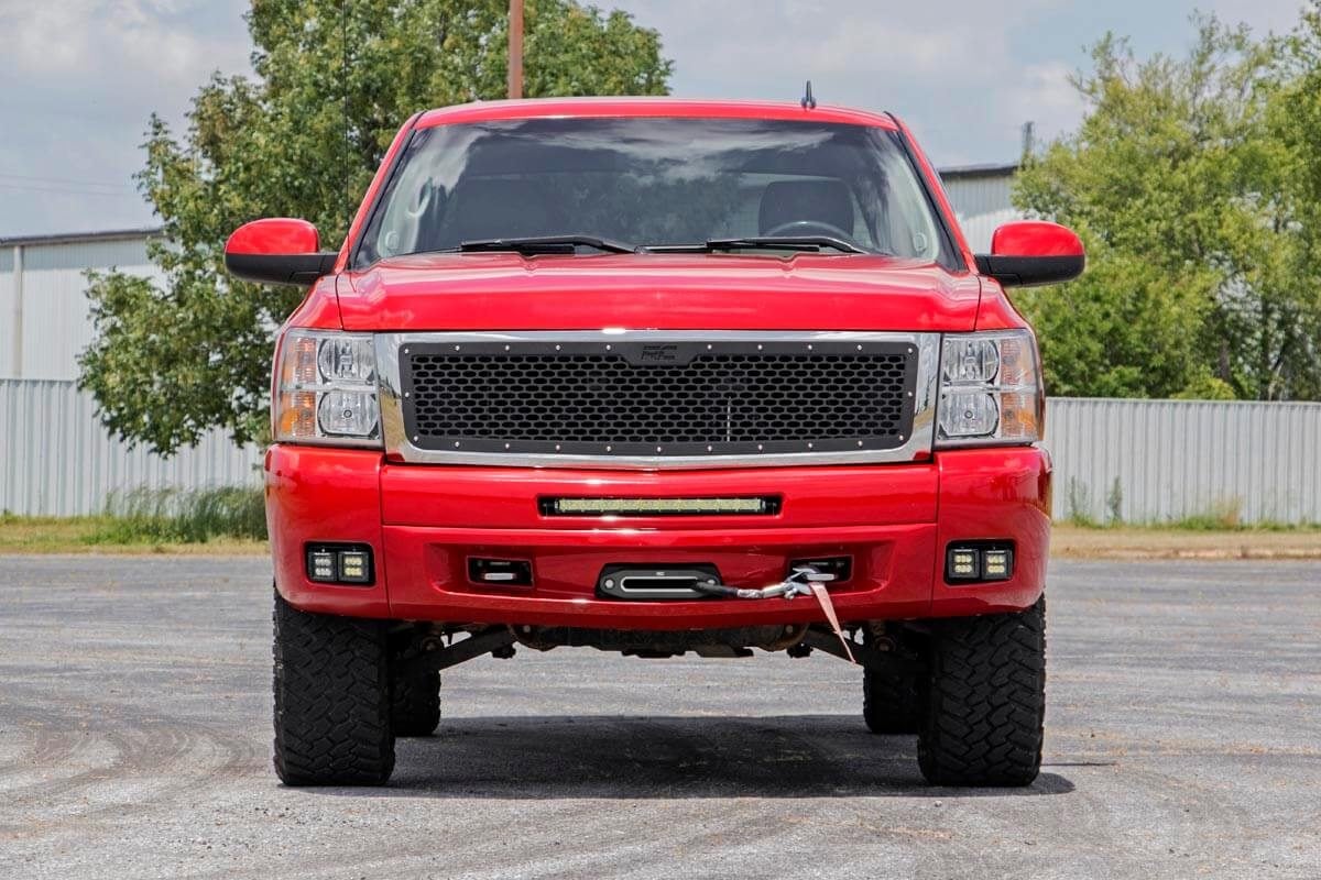 Chevrolet LED Fog Light Kit BLK Ser w/Amber DRL 07-13 Silv 1500 70762DRLA - Image 3