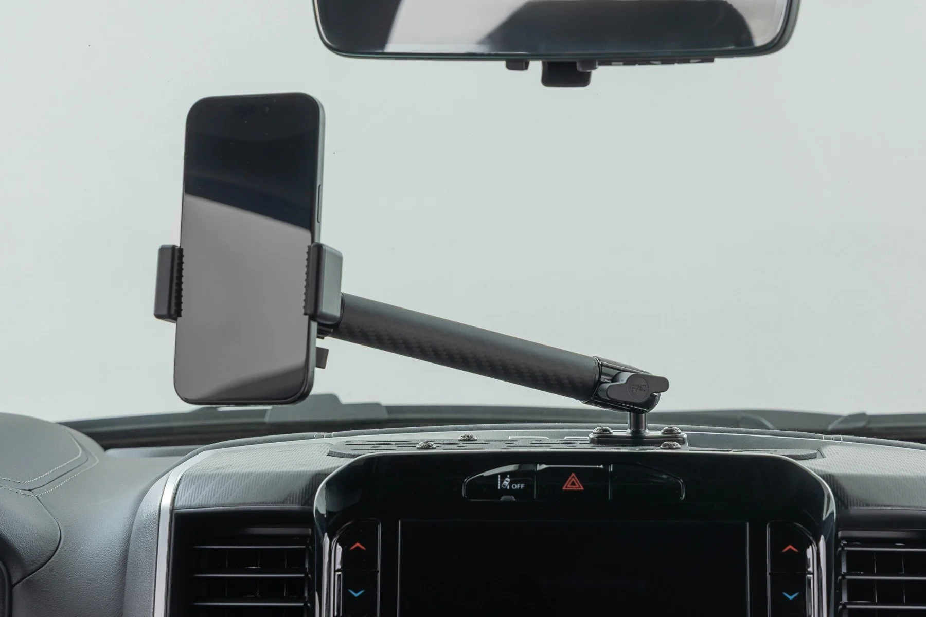 Rough Country Dash Mount 8" Non-Mag Safe Mount Kit 12" Screen for Ram 1500 19-24 - Image 2