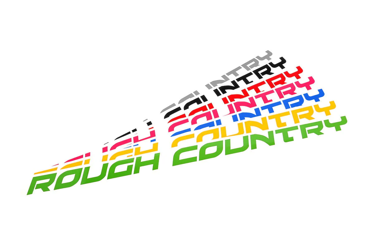 Rough Country Decal | 27 Inch Fender | Red 84170RD