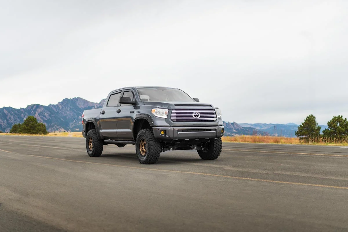 Rough Country Defender Pocket Fender Flare Silver for Tundra 14-21 - Image 2