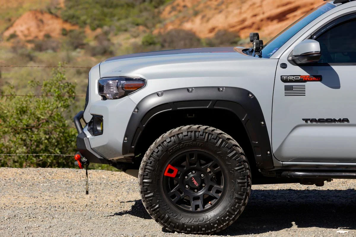 Defender Pocket Fender Flares Black Toyota Tacoma 16-23 - Image 3