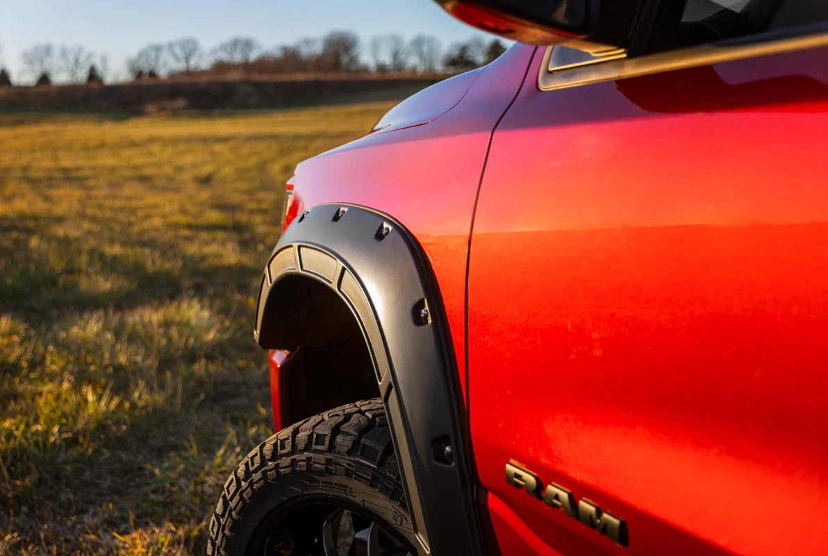Rough Country Fender Flares | Defender | DX8 Black | for Ram 1500 2WD/4WD (2019-2024) A-D10914-DX8 - Image 4