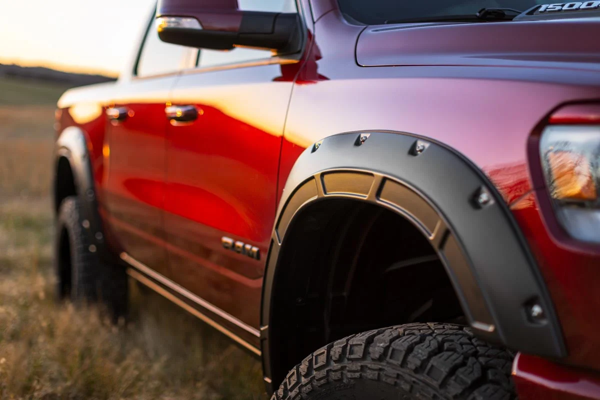 Fender Flares Defender PRD Deep Red Ram 1500 2019-2024 A-D10914-PRD - Image 6