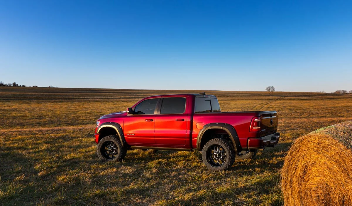 Rough Country Fender Flares Defender PRV Delmonico Red for Ram 1500 19-25 - Image 5