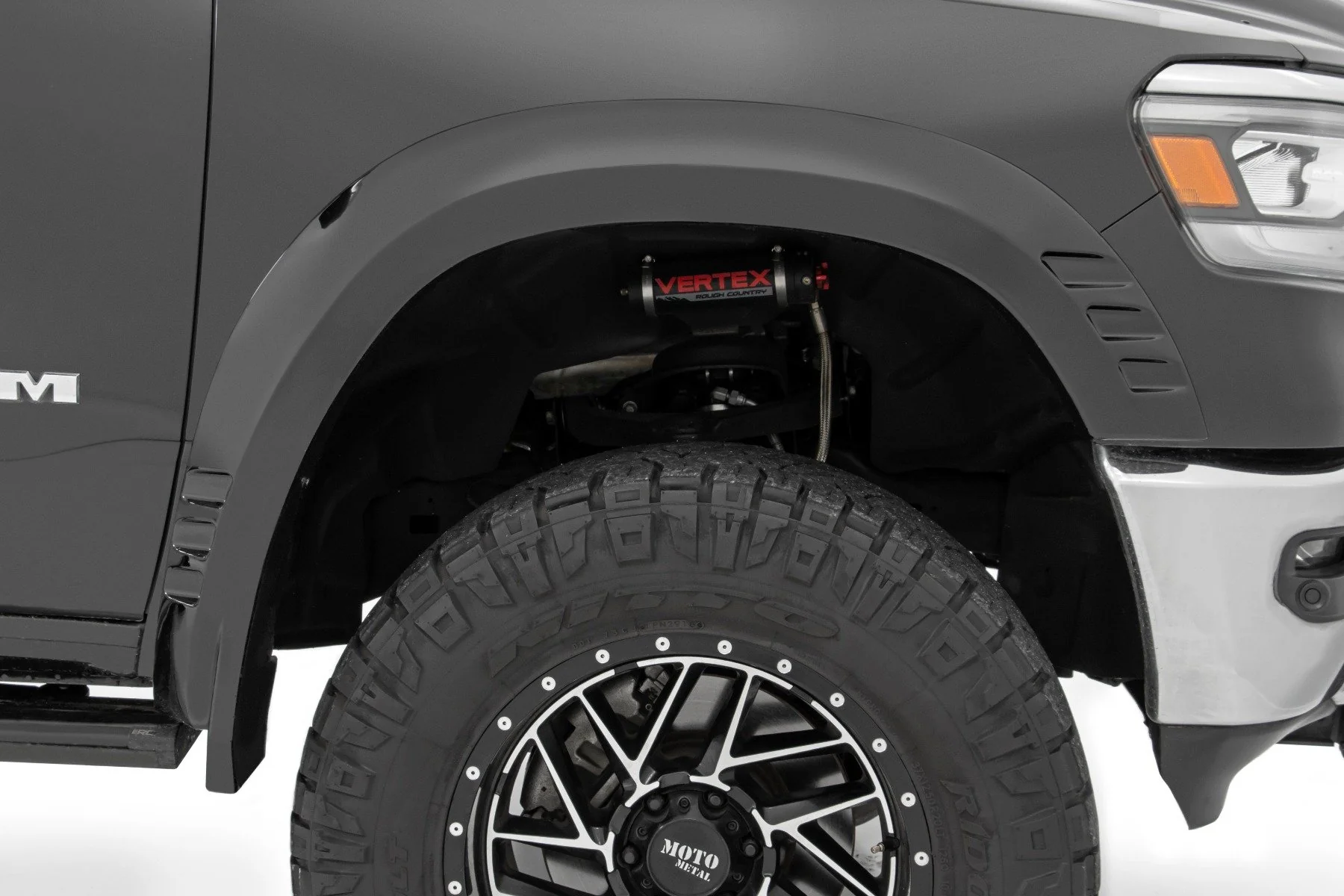 Rough Country Fender Flares SF1 PS2 Bright Silver for Ram 1500 19-25 - Image 6
