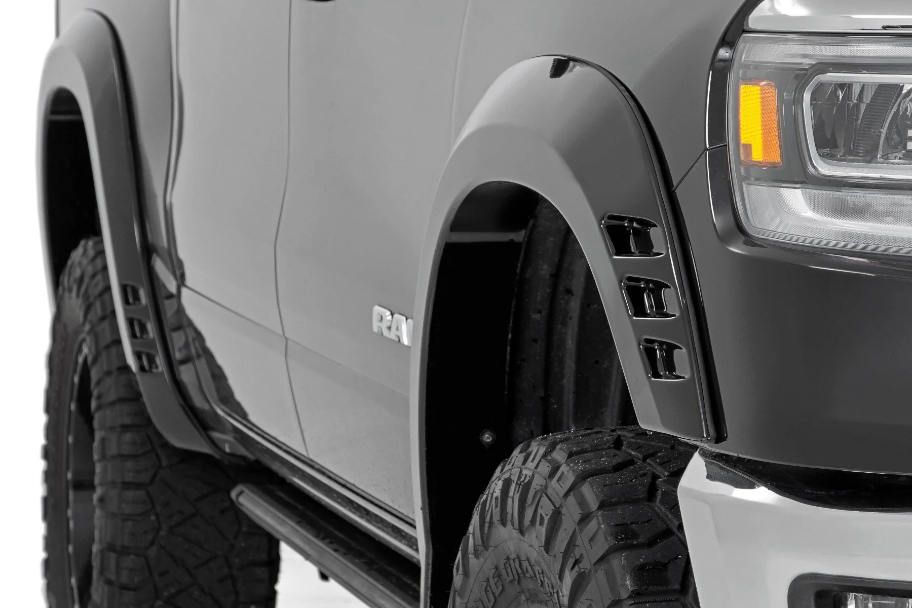 Rough Country Fender Flares SF1 PXR Brilliant Black for Ram 1500 19-25 - Image 4