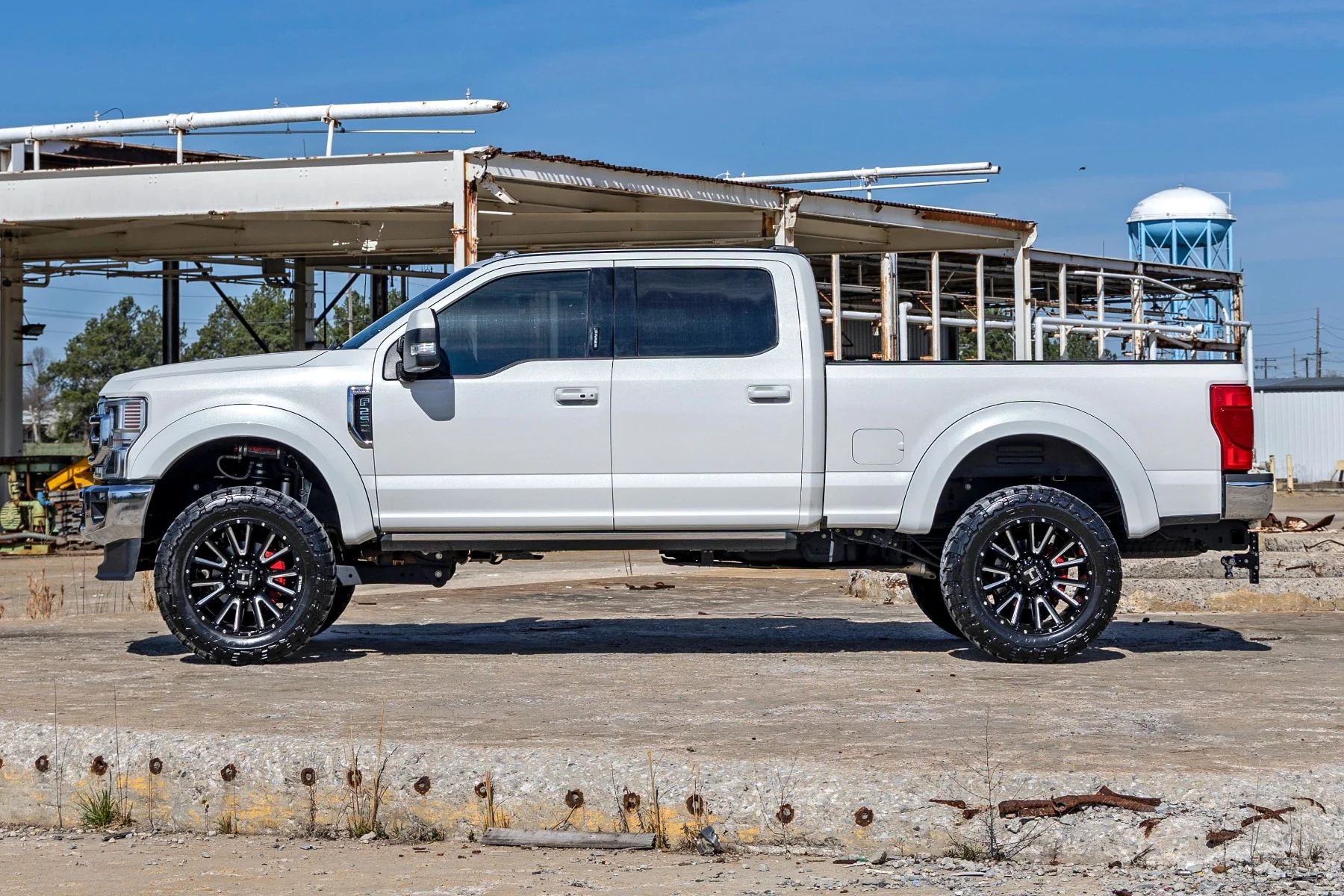 Rough Country Fender Flares Sport D1 Stone Gray for Ford F250/F350 17-22 - Image 5