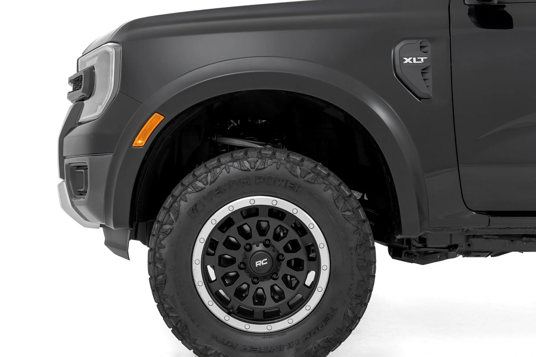 Rough Country Fender Flares Sport M7 Carbonized Gray for Ford Ranger 2024 S-F12401-M7 - Image 4