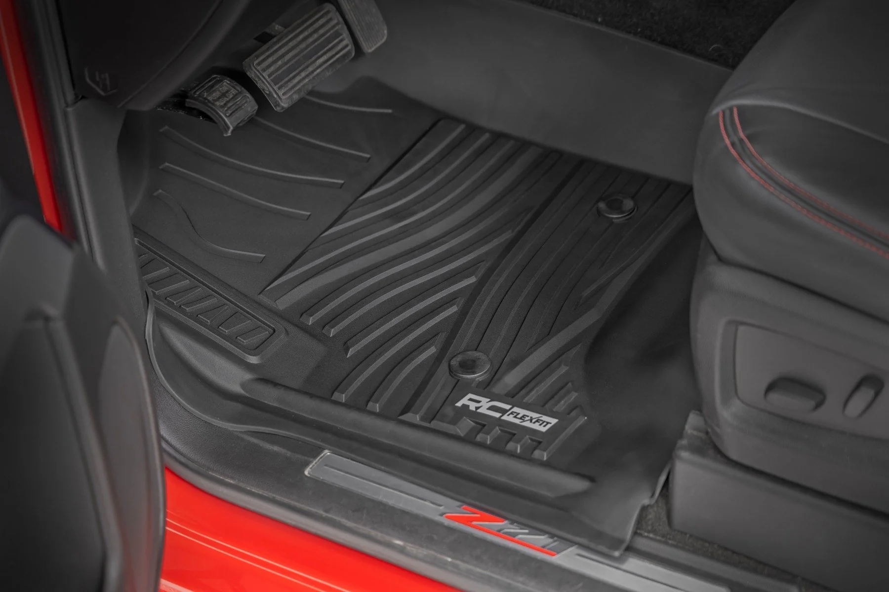 Rough Country Flex-Fit Floor Mats Front Chevy/GMC 1500/2500HD/3500HD 14-19 FF-2141 - Image 2
