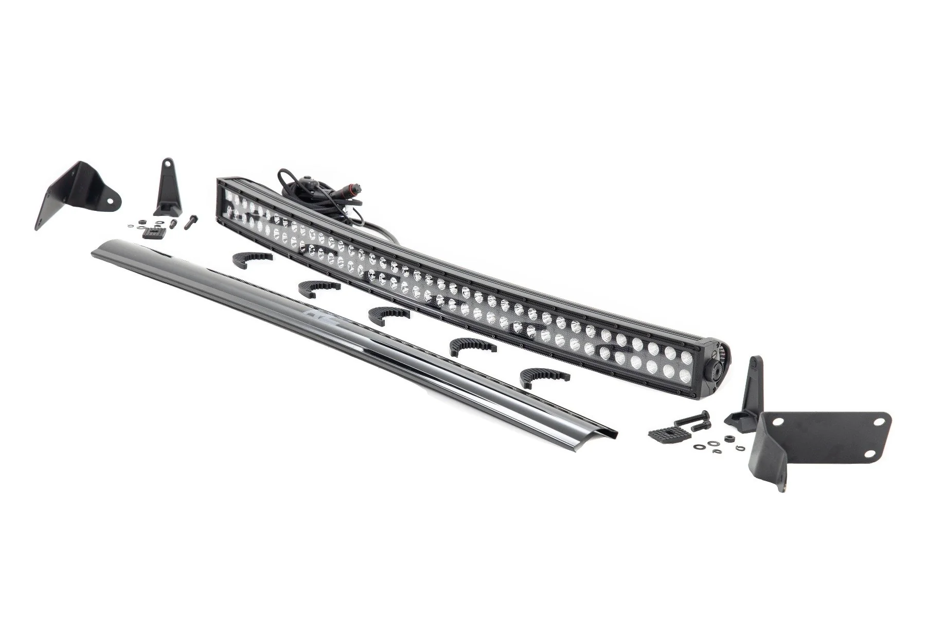 Dodge/RAM 25/3500 40" Curved LED Bar Hidden Bumper Kit Black
