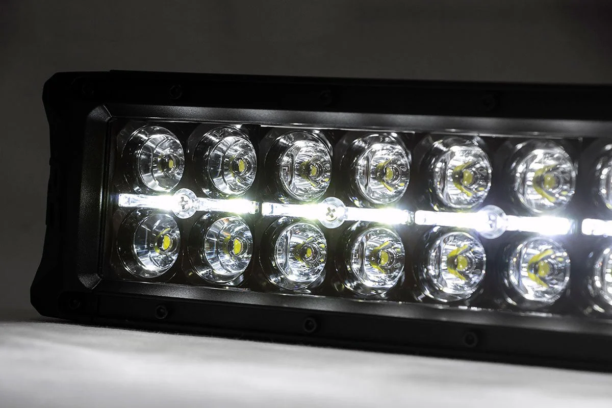Ford Mesh Grille 30in Dual Row Black LED w/Amb RL 15-17 F-150 70193BDA - Image 2