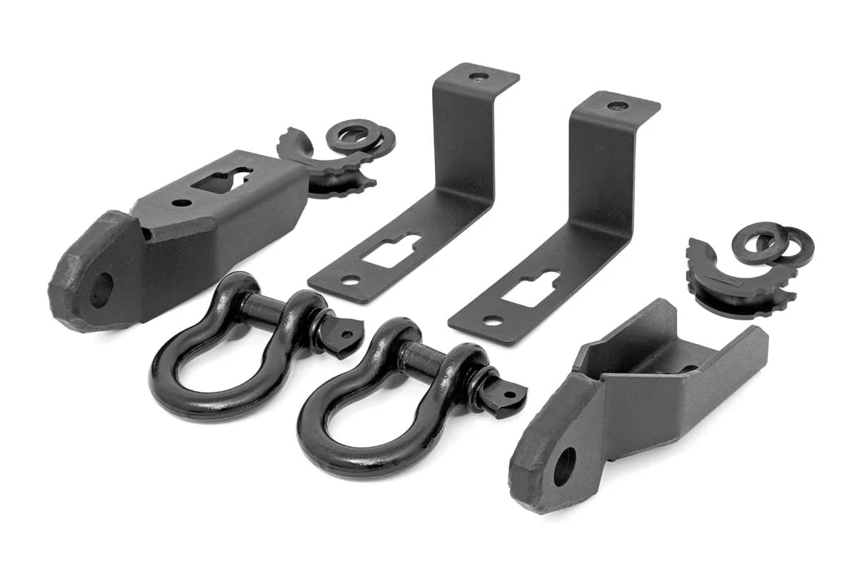 Ford Tow Hook to Shackle Kit-Mounts D-Rings 19-20 Ranger RS152