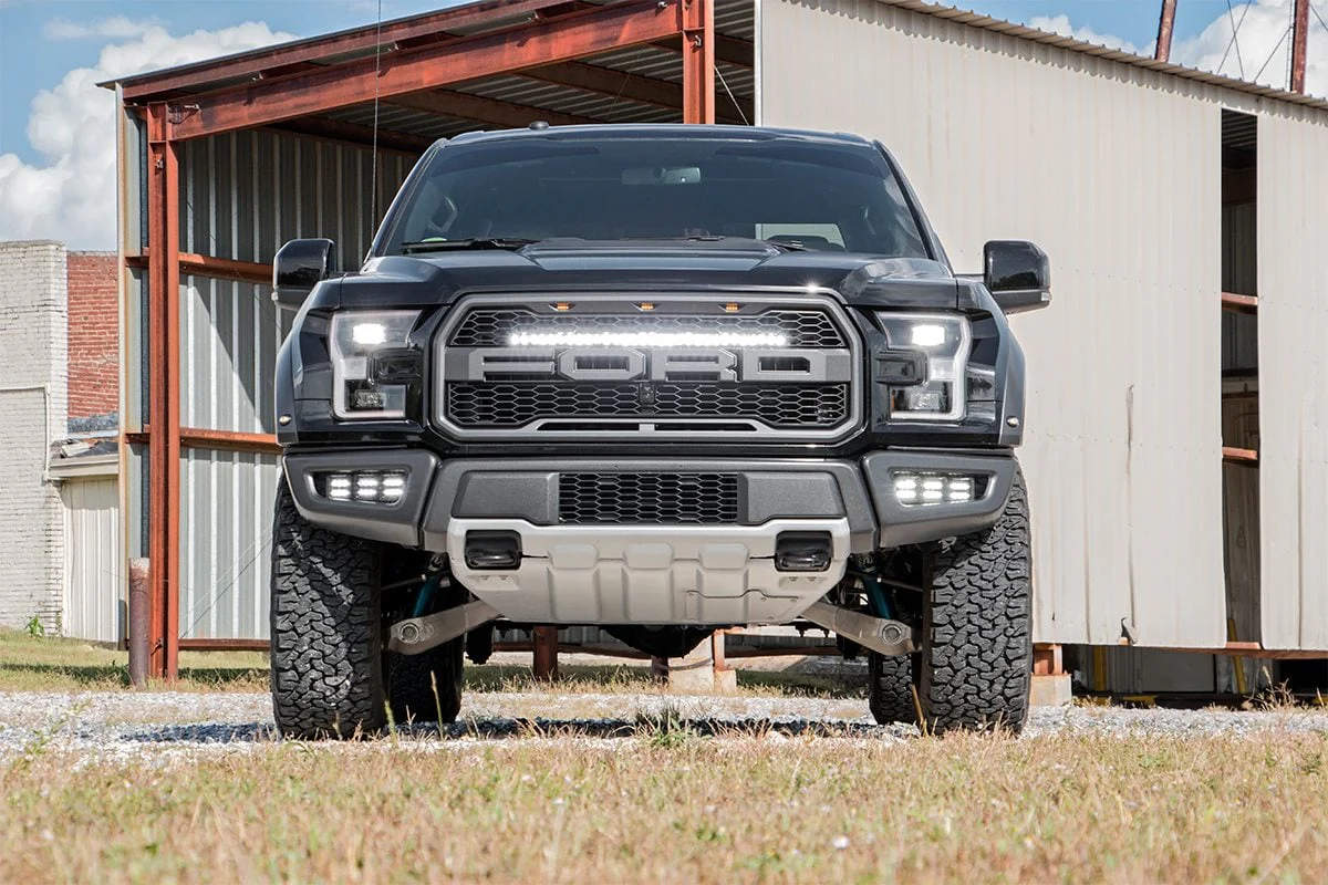 Ford Triple LED Fog Light Kit BLK Ser Amb RL 17-20 F150 Raptor 70700DRLA - Image 4