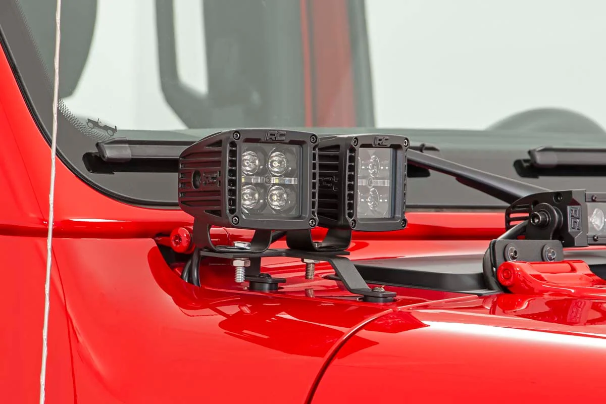 Jeep Quad LED Light Pod Kit-BLK Ser 18-23JL/20 Gladiator 70824 - Image 6