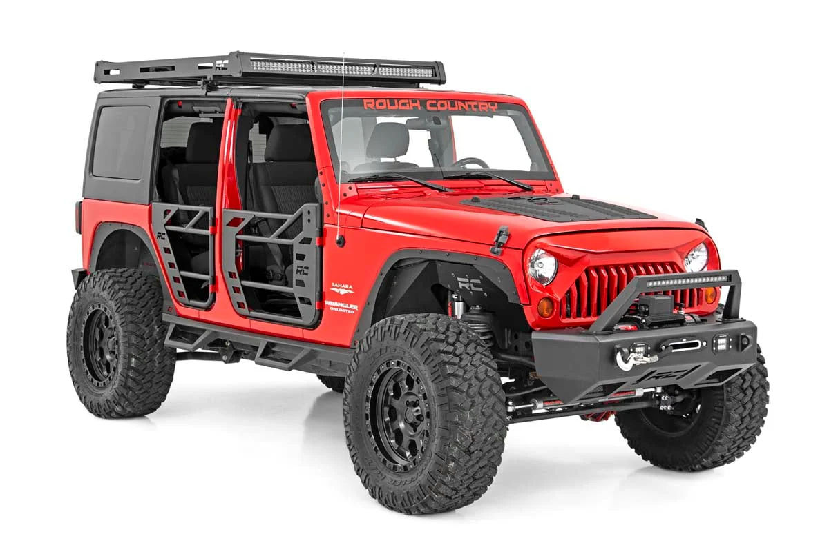 Jeep Roof Rack System w/Black-Series LED Lights 07-18 JK - Image 6