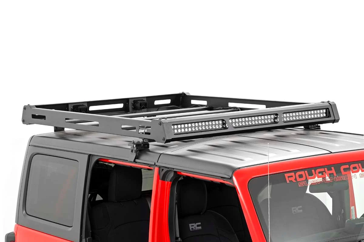 Jeep Roof Rack System w/Black-Series LED Lights 18-20 JL - Image 5