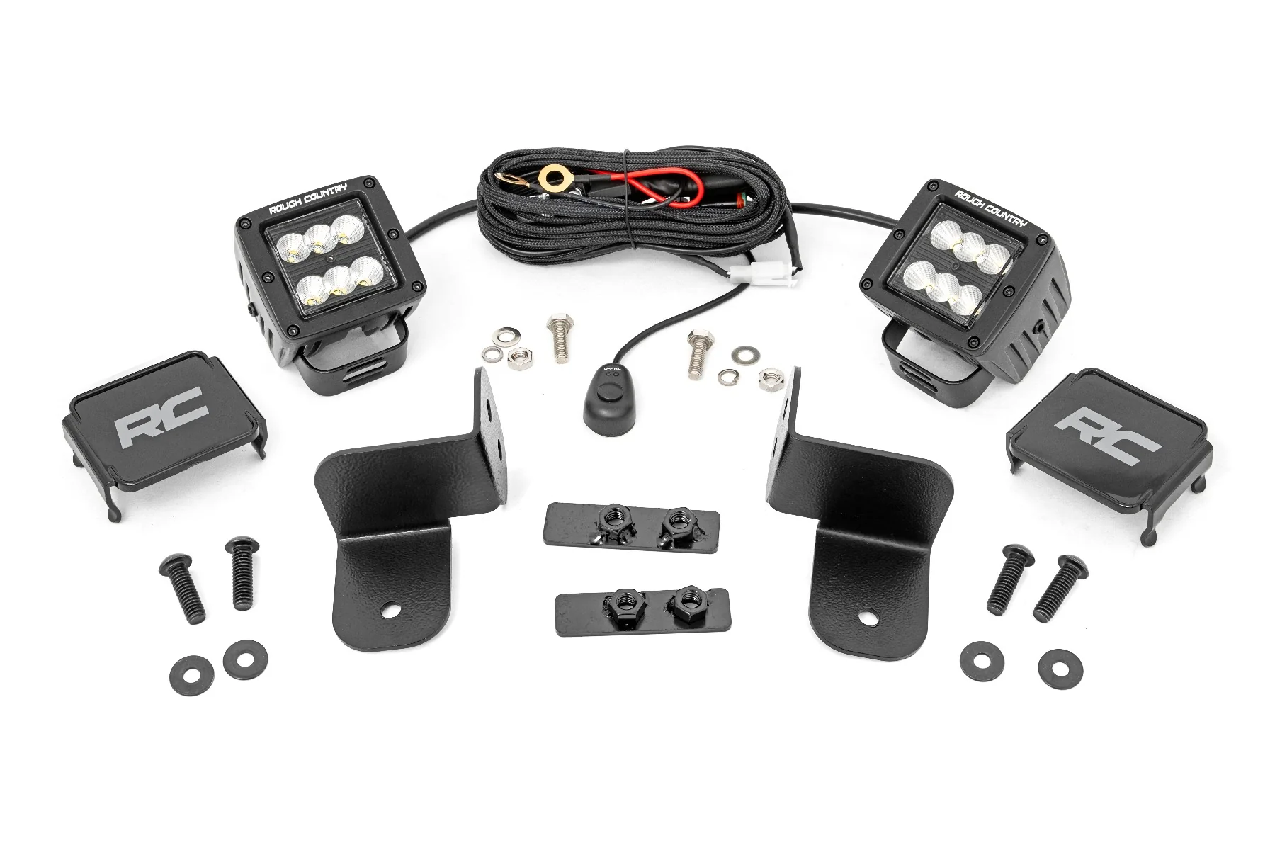Polaris Rear Facing 2" Flood Black Series LED Kit 19-21 Ranger - Image 2