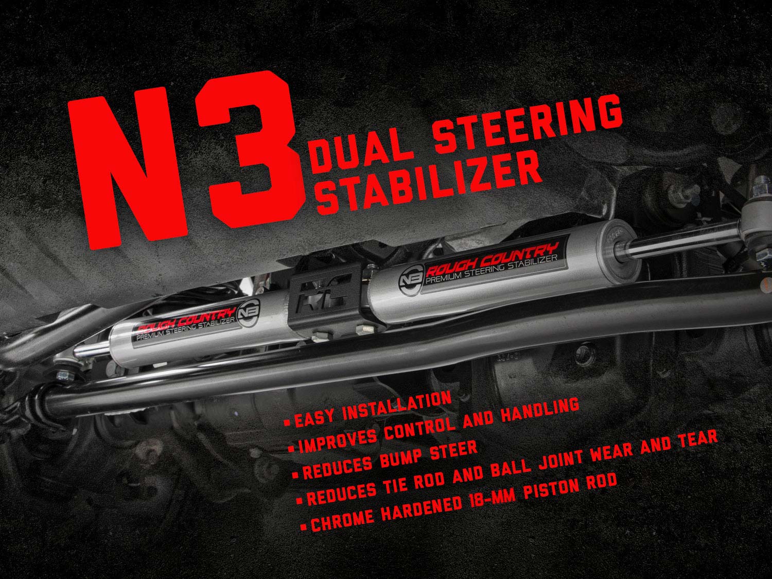RAM 2500 14-21/3500 13-21 Pickup Dual Steering Stabilizer Kit - Image 5