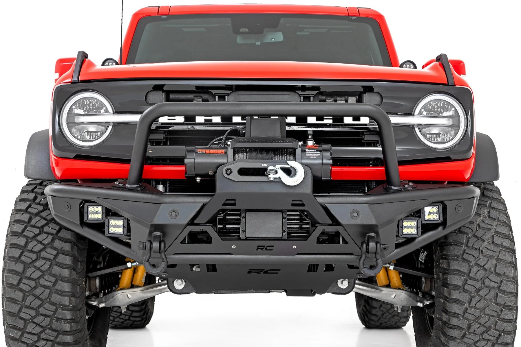 Front Bumper Tubular w/Winch Plate Ford Bronco 21-23 - Image 3