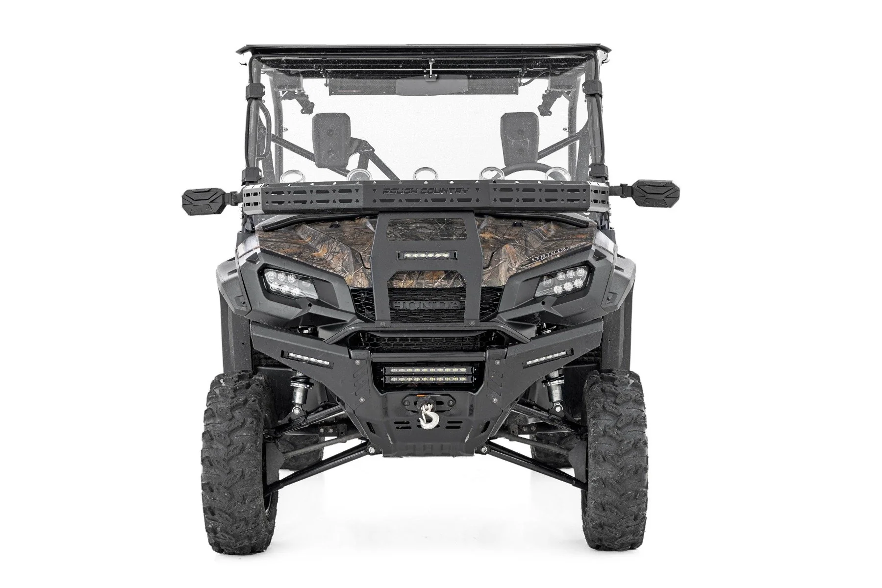 Front Cargo Rack Black LED 6" Light Honda Pioneer 16-21 92059 - Image 3
