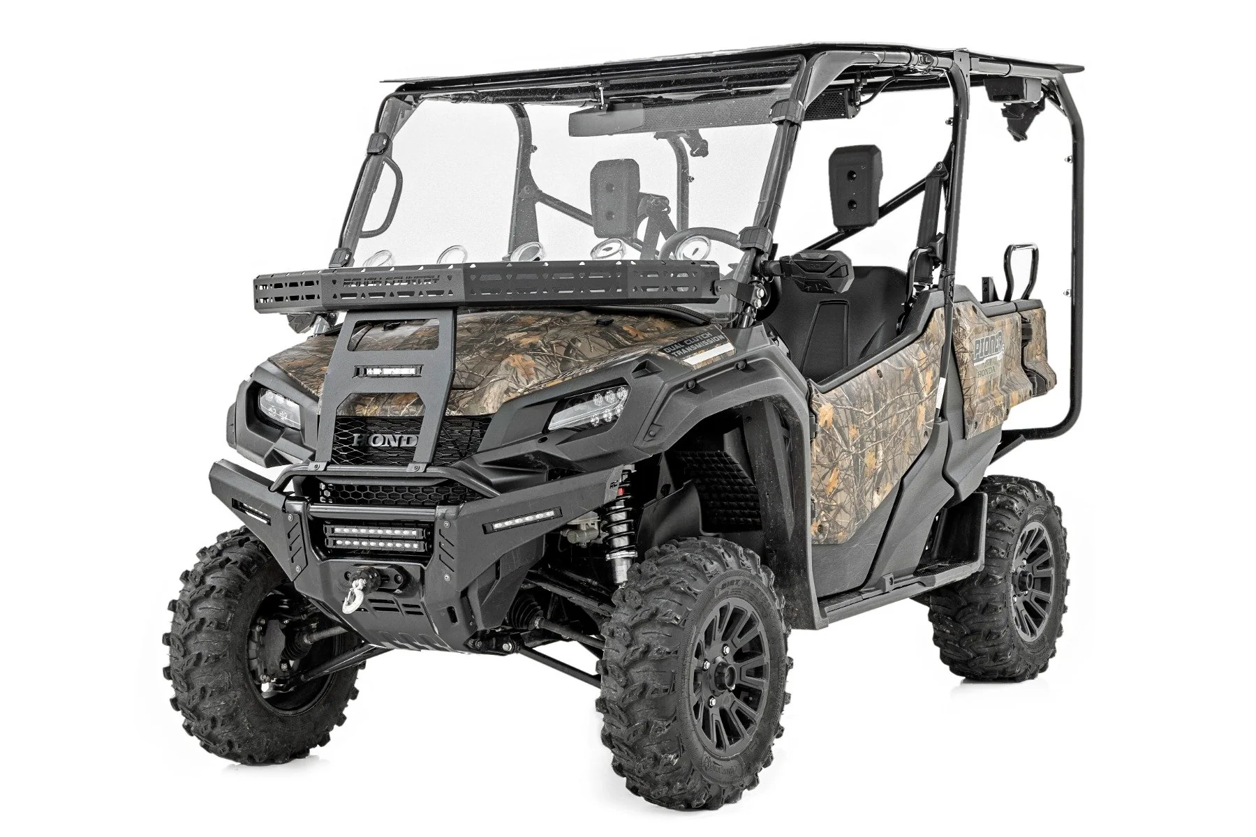 Front Cargo Rack Black LED 6" Light Honda Pioneer 16-21 92059 - Image 4