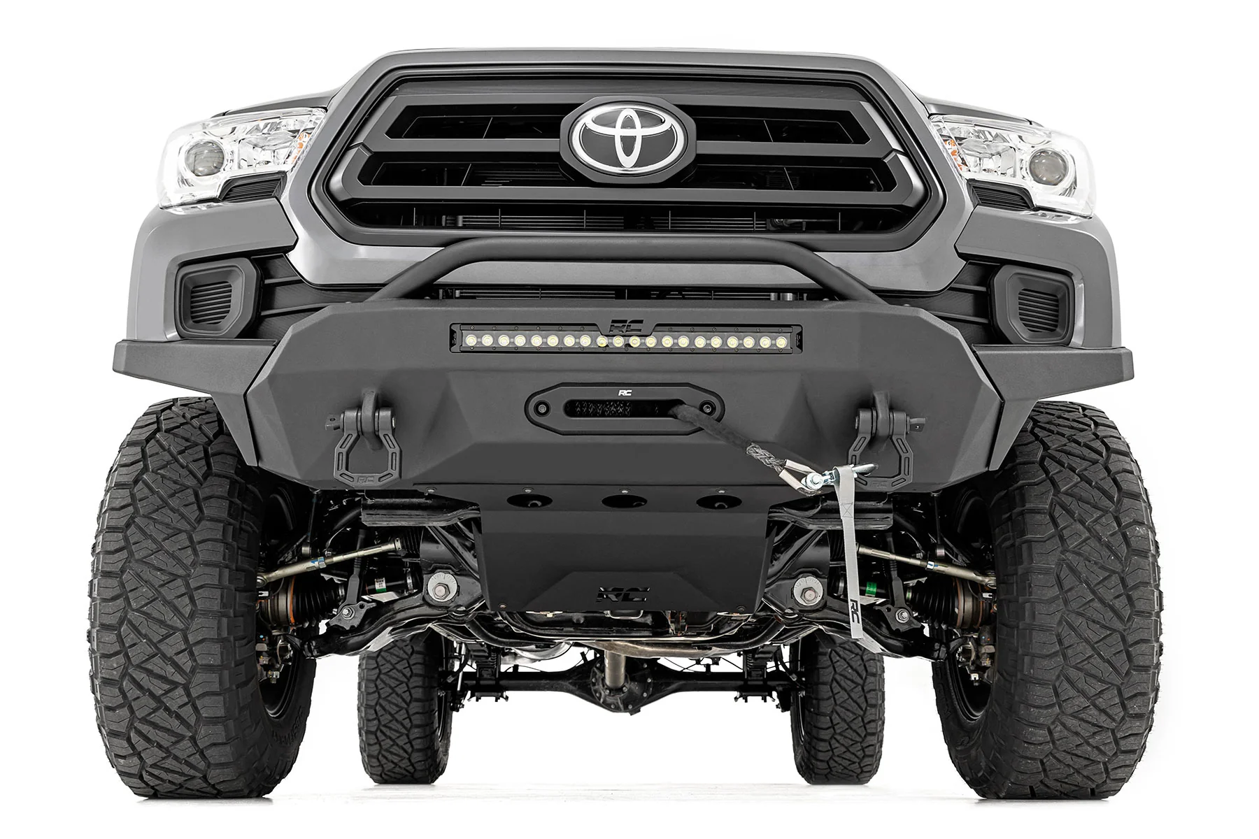 Front Hybrid Bumper 20" Blk DRL LED Toyota Tacoma 16-23 10725 - Image 2