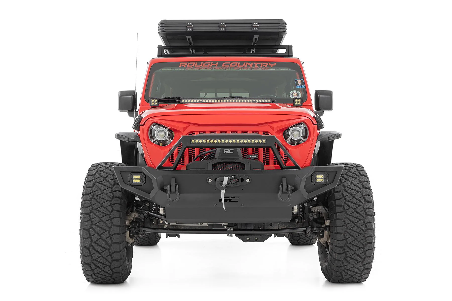 Rough Country Front Winch Bumper 9500S for Jeep Gladiator JT/Wrangler JK & JL - Image 5