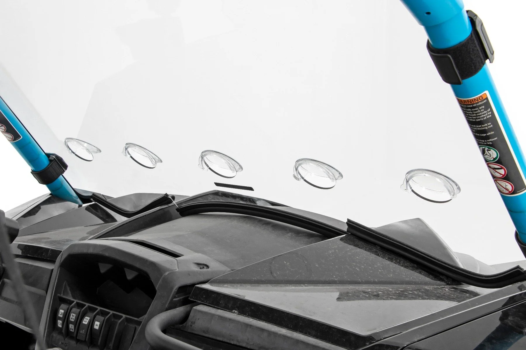 Full Scratch Resistant Vented Windshield 13-18 Can-Am Maverick 98231830 - Image 2
