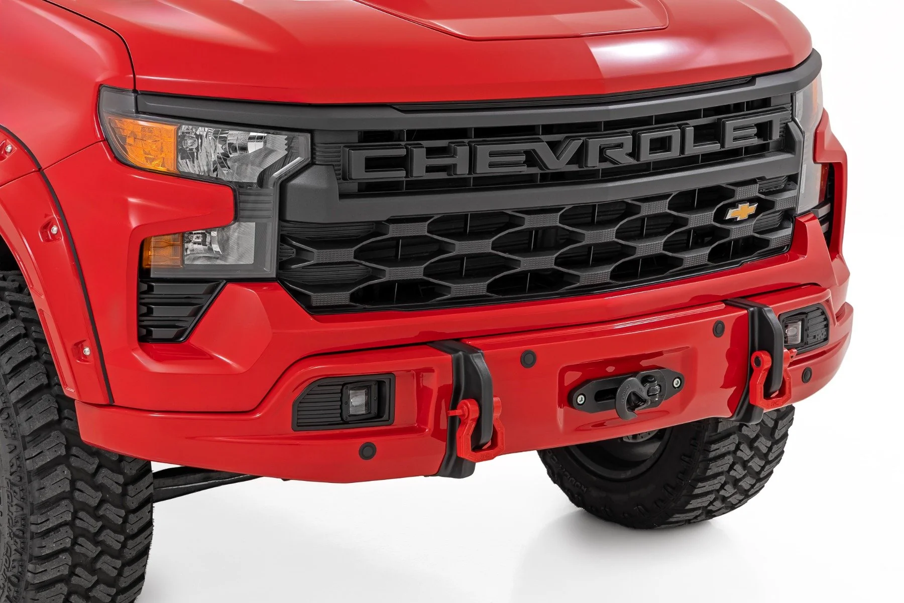 Rough Country GBA Black | 2023+ Silverado Metal Bumper / Plastic Cover