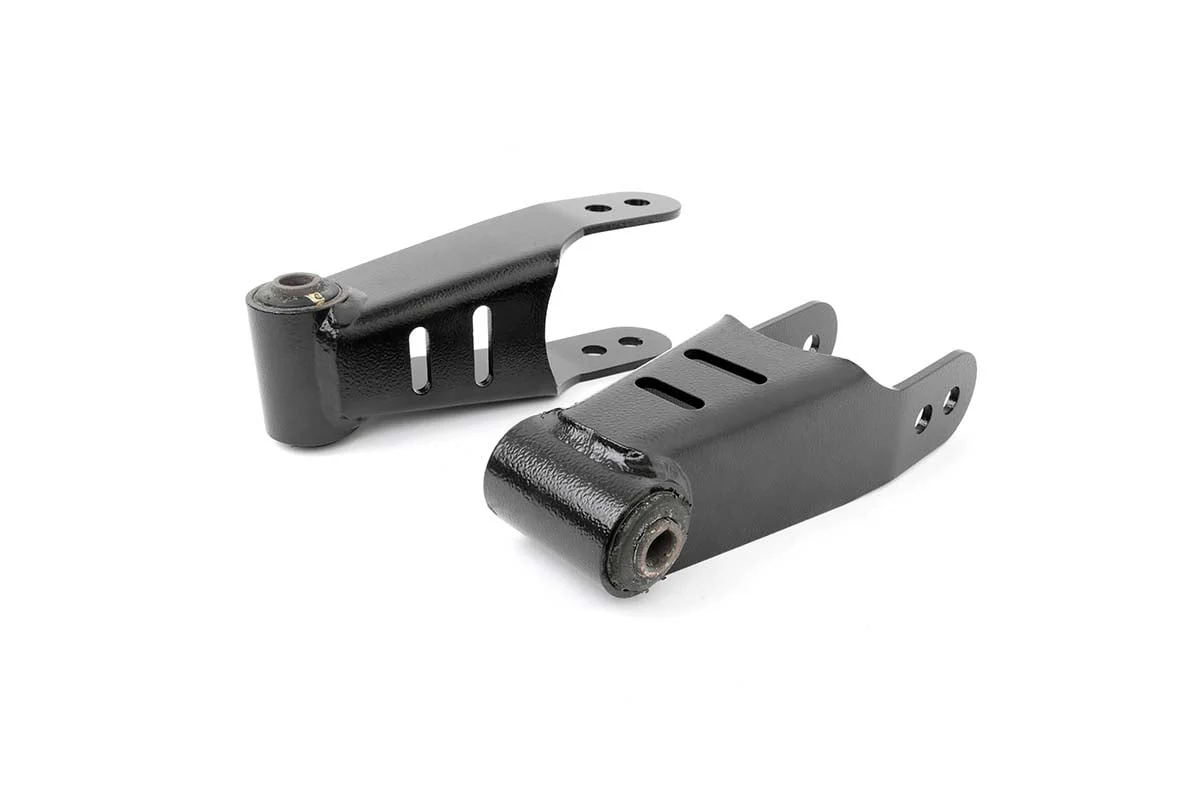 Rough Country GM 1500 1in - 1.5in Lowering Shackles 19-20 GM 1500 0504 RC0504 - Image 2