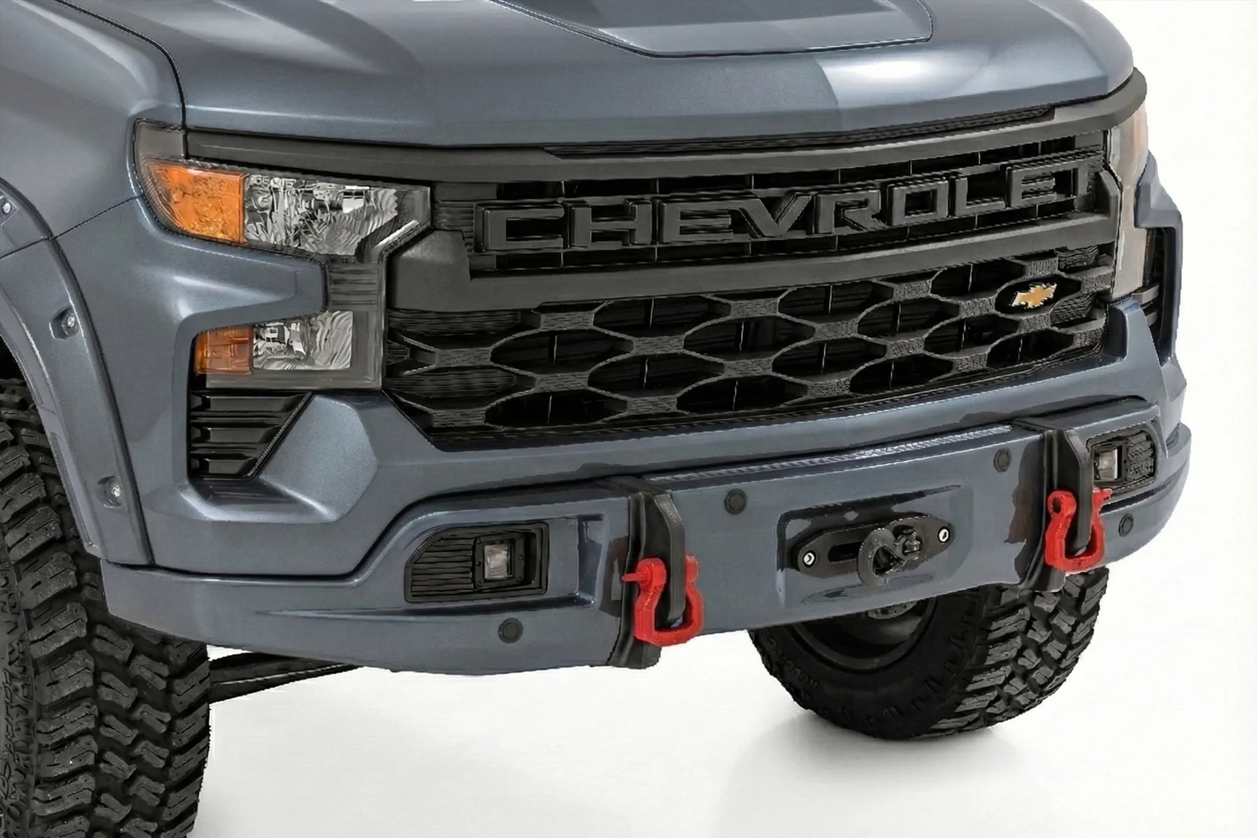Rough Country GXD Sterling Gry Metallic 23+ Silverado Metal Bumper Plastic Cover
